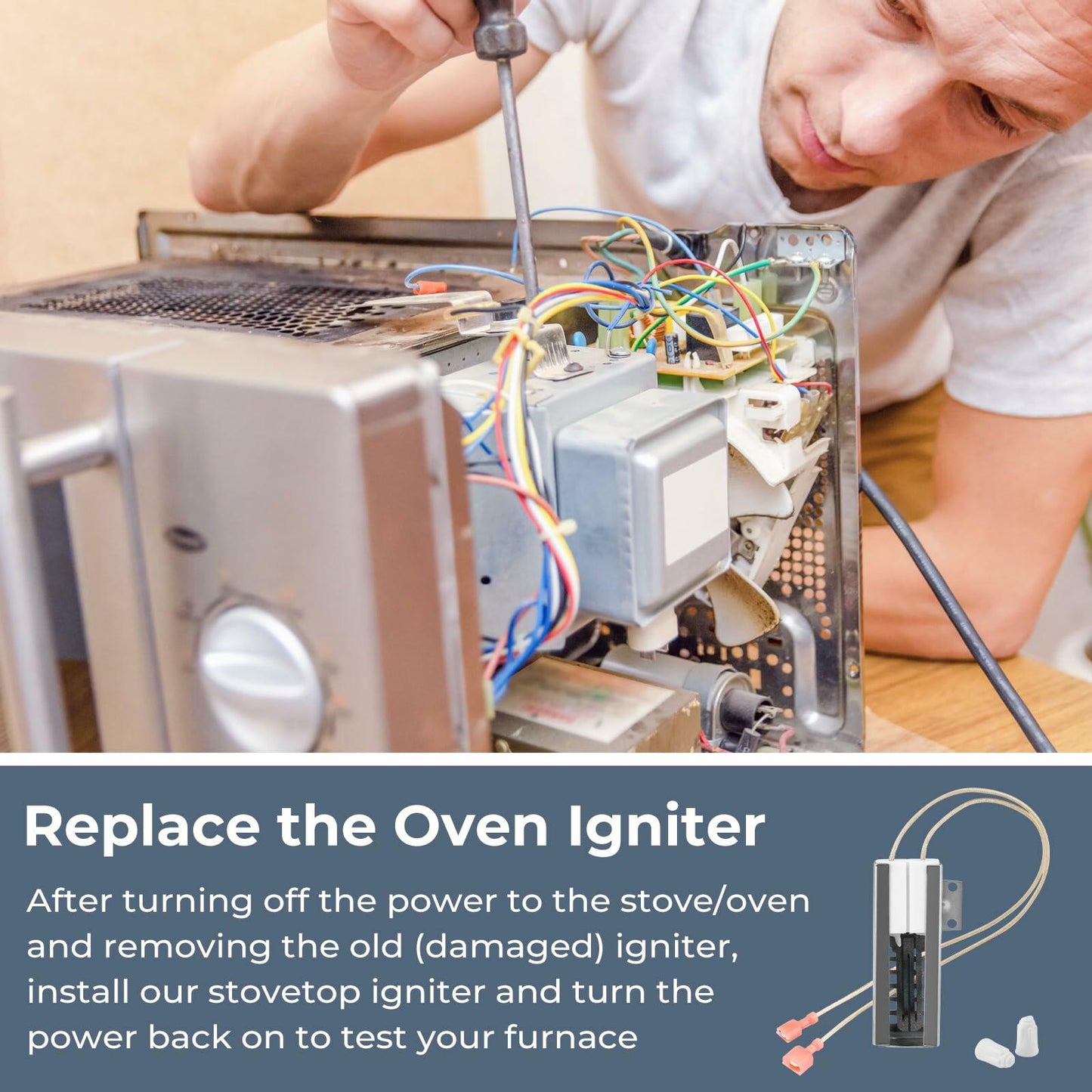 00492431 Gas Range Igniter Compatible with Bosch,Thermador,Gaggenau Stoves,Range Oven Igniter Replace Part Numbers 00487383,492431,AP3674290,PS8722793,SGR2431