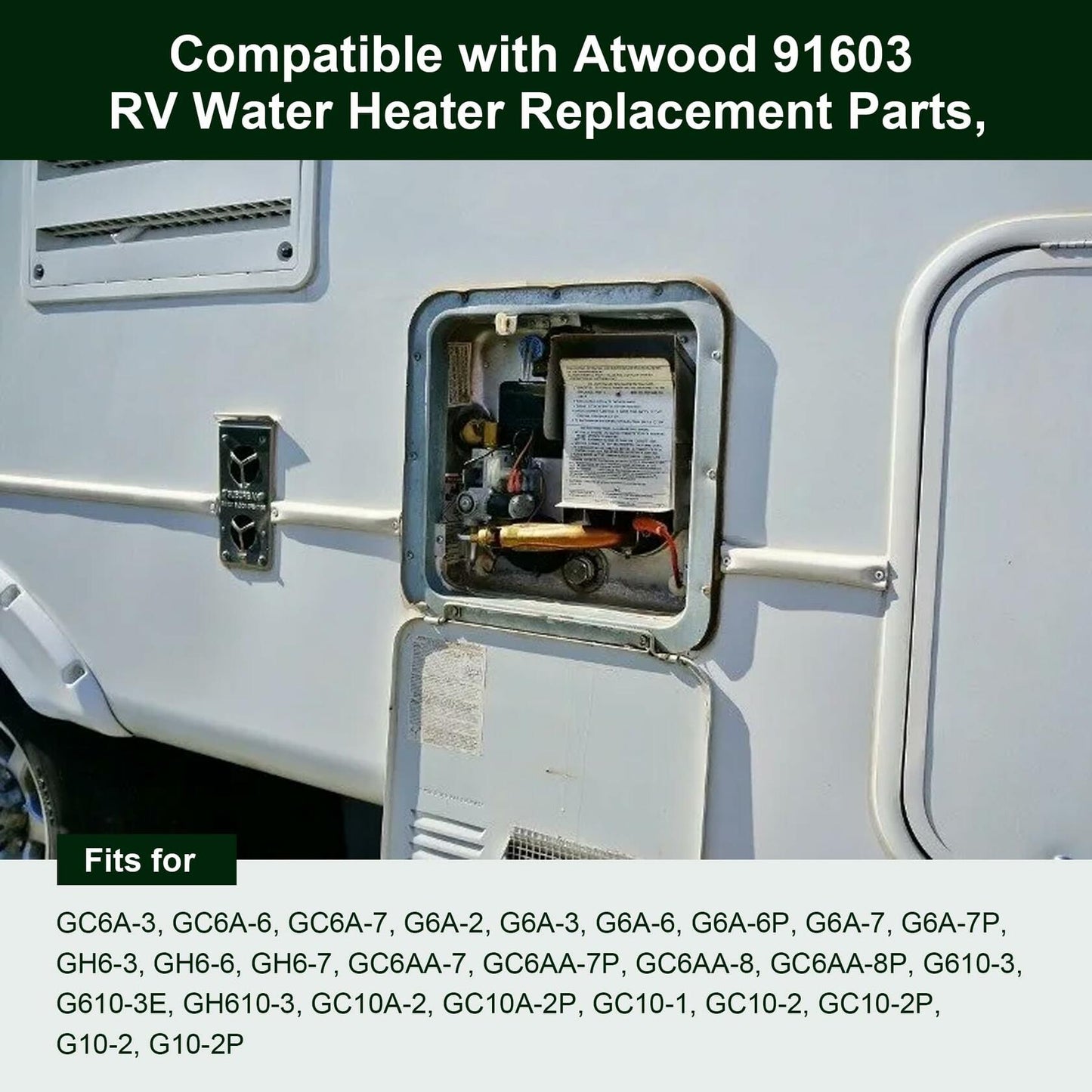Brlyeeanze 91603 Water Heater Pilot Assembly for Atwood,RV Water Heater Parts Replaces Dometic Atwood 91603 92616 91214 Jade Pilot Assembly For RV,Camper,Trailer