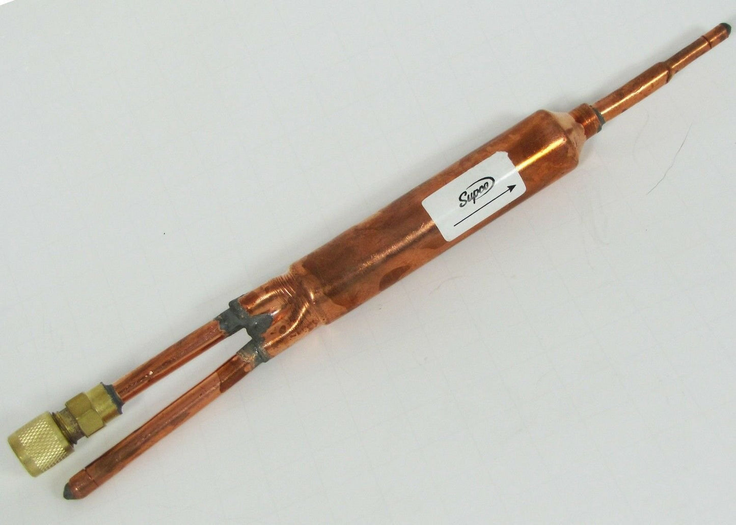 SUD 115 SERIES COPPER DRIERS Service valve 1/3 HP R12, 1/2 HP R22