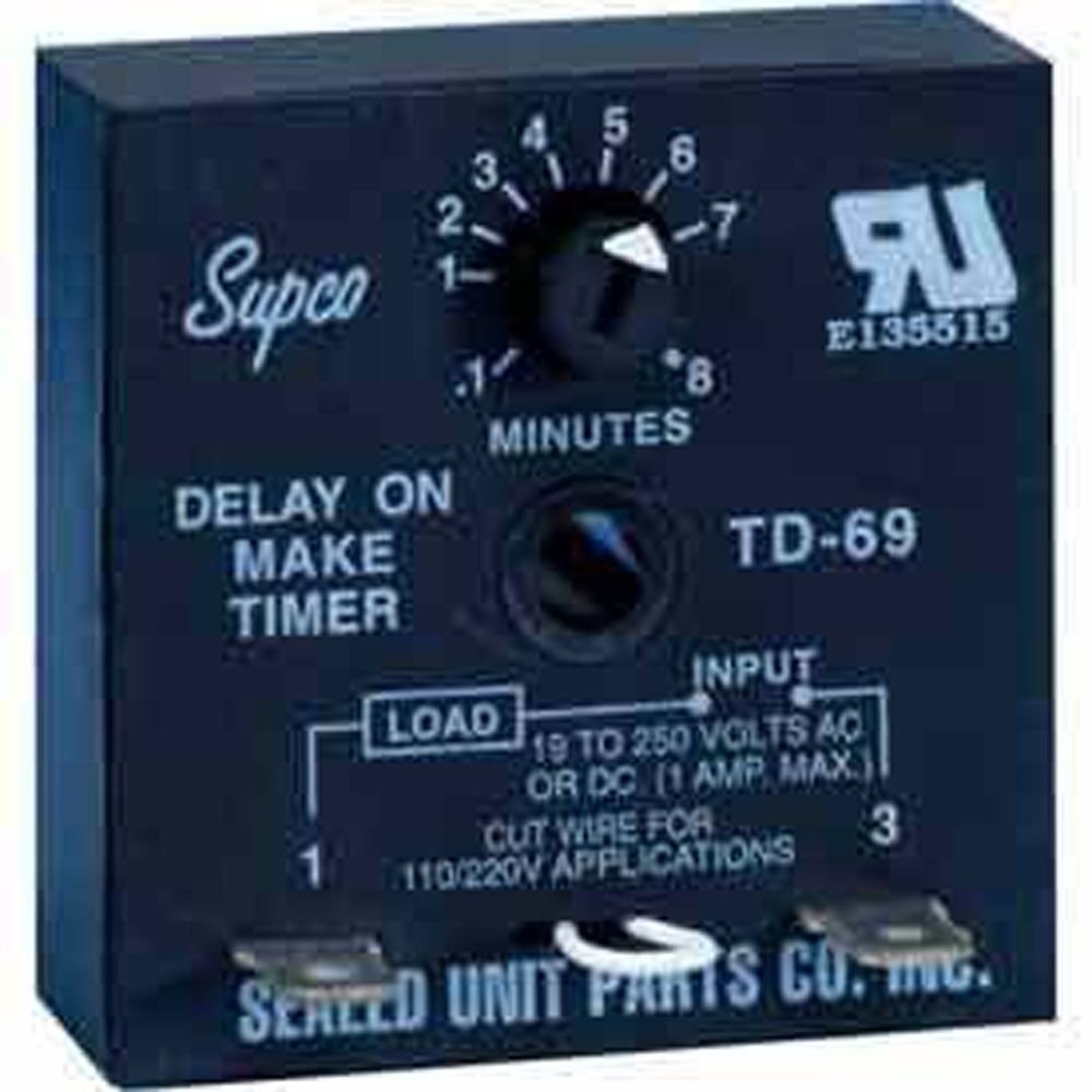 TD60 SERIES DELAY ON MAKE Time Delays Timer SUPCO TD-69
