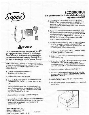 HVAC FURNACE IGNITER Replacement for Goodmn 0230K00000S B1401015S B1401018S