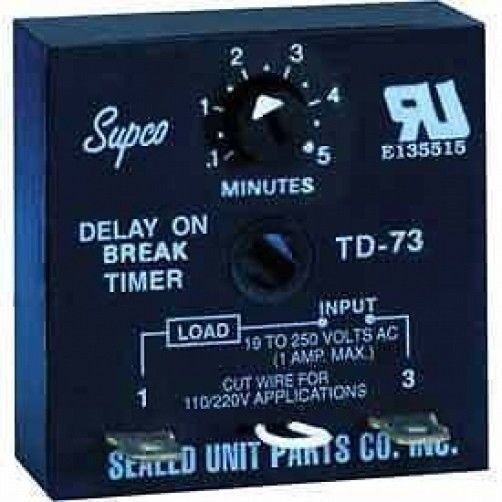 TD70 SERIES DELAY ON BREAK Time Delays Timer SUPCO TD-73