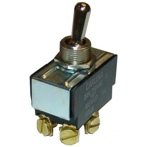 SWITCH (TGL, DPST, ON-OFF,20A) Ember Glo 8423-26 Merco 711 Hatco 2-19-008