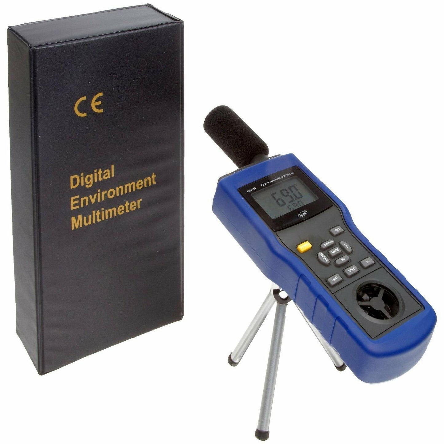 Supco EM5 Environmental Meter, 14 to 140 degree F, +/- 2.7 Degree F Accuracy