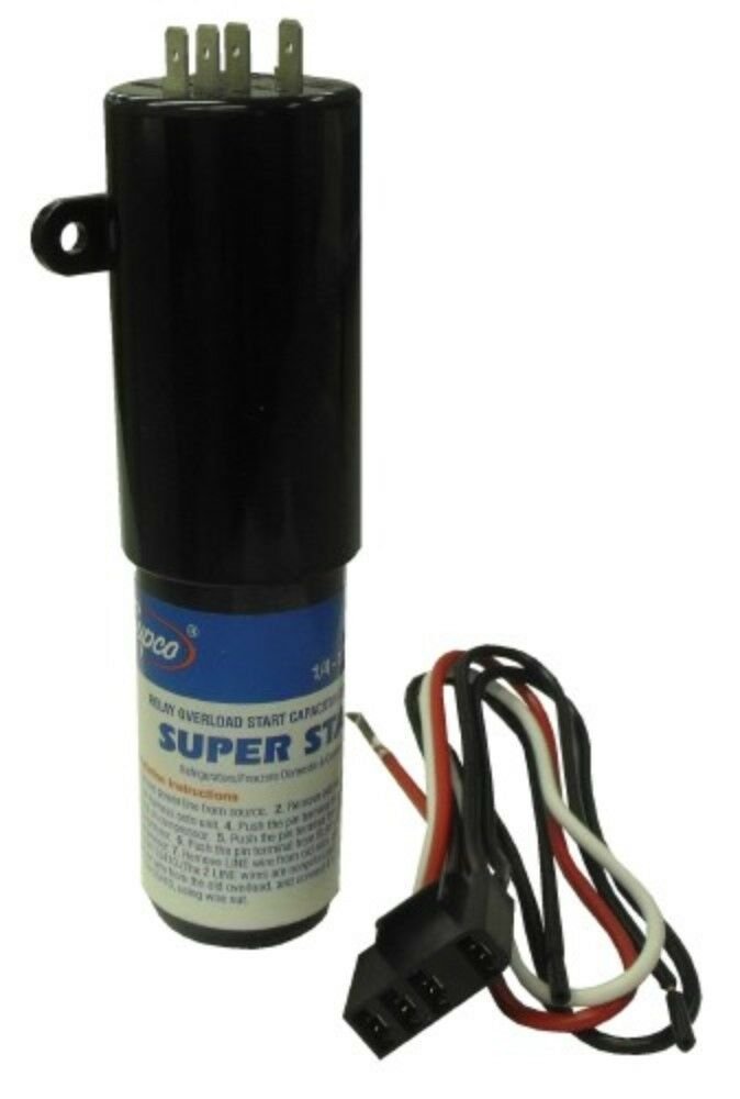 Supco SS410 SUPER START RELAY OVERLOAD 1/4 and 1/3 hp 115 Volts