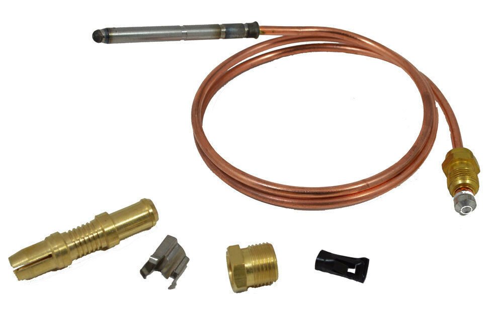 THERMOCOUPLE 24 inch HEAVY DUTY Universal Brass adapters