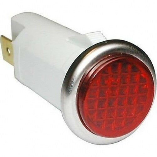 RED light 250 VOLTS fits 1/2 dia. 3/16" TABS for ALTO SHAM LEGION WELLS HATCO