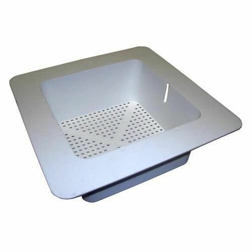 Plastic Floor Sink Basket, 12” x 12” x 4” Dishwasher safe Removable