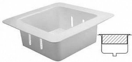 Plastic Floor Sink Basket, 12” x 12” x 4” Dishwasher safe Removable