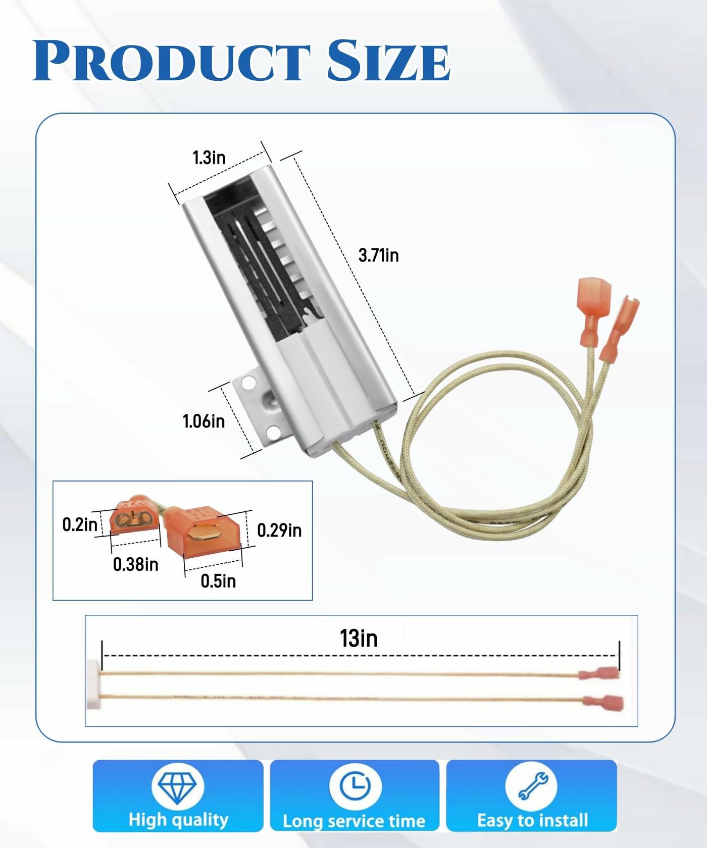 SGR2431 00492431 Gas Range Oven Igniter Replacement Fits For Bosch Thermador Gas Range,Replaces 00487383,1107469,AP3674290,PS3472541,EAP3472541,20-01-500 Cooktop Igniter