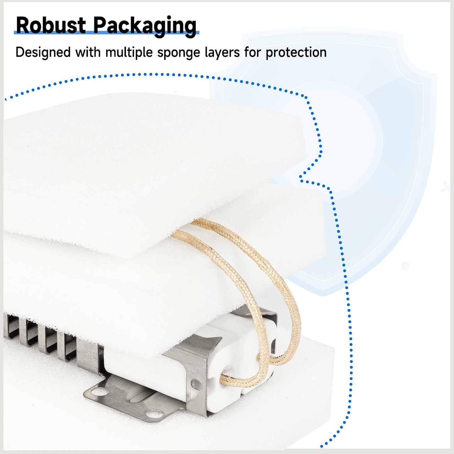 FIXITSHOP WB13K21 Oven Igniter Replacement for G-E Hotpoint Ken-more Gas Range Oven - Replaces Norton-501a, IG9998, WB13T10045, DG94-00520A with Connector Plug