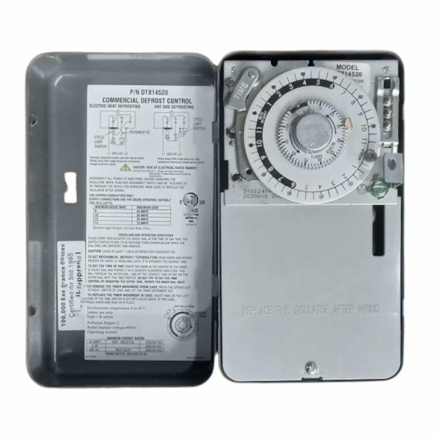 8145-20 240V Commercial Refrigeration Defrost Timer for Paragon S814520 DT8145-20