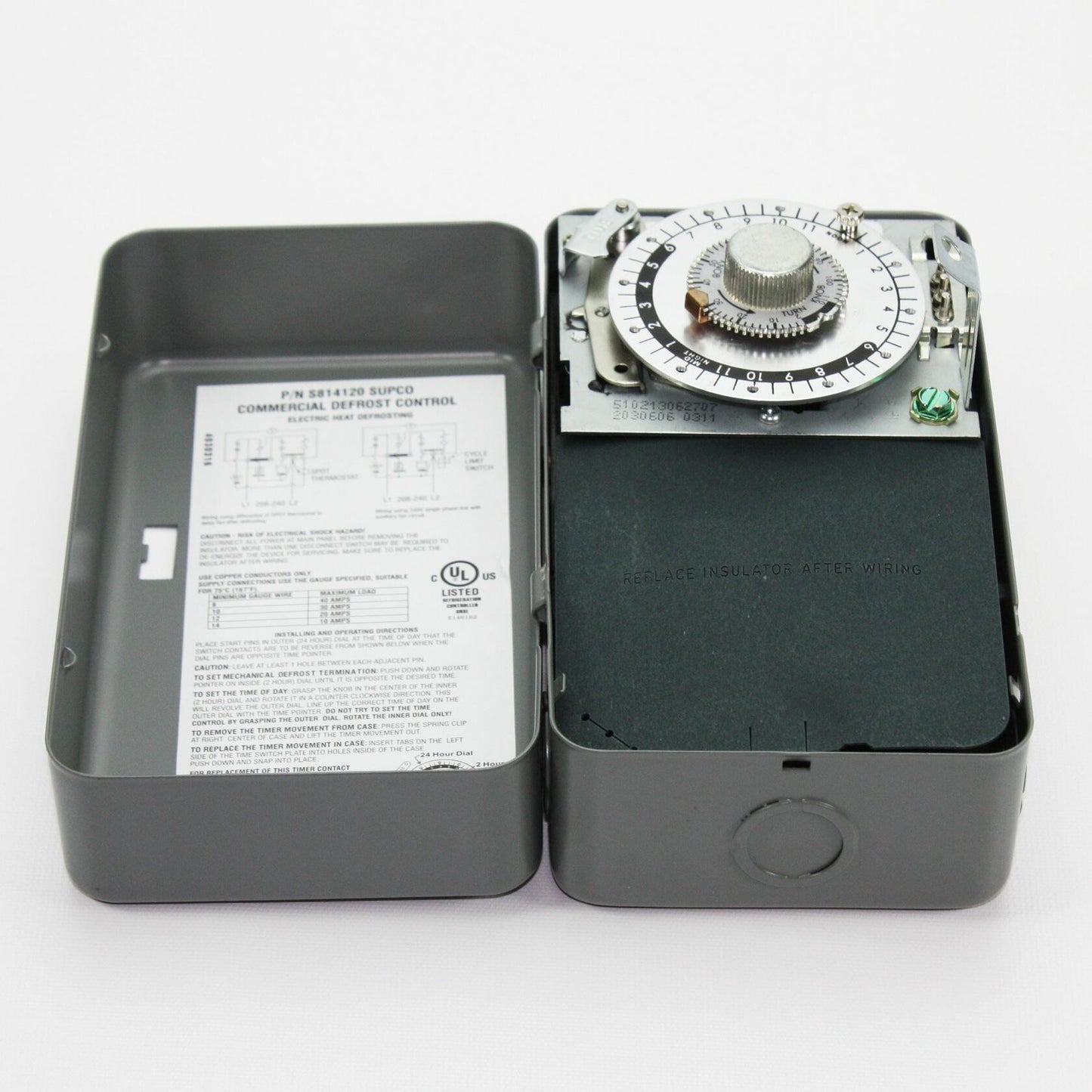 Comm. Defrost Control, 240V, 1NO/2NC