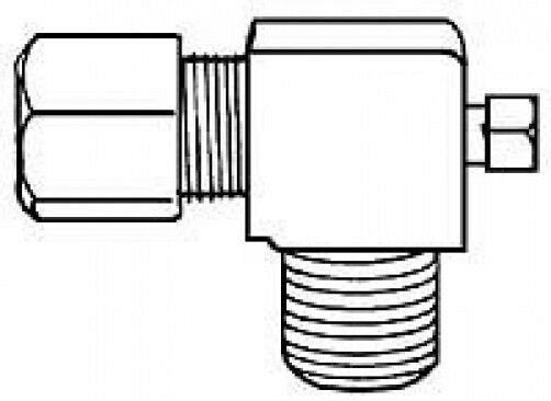 PILOT VALVE 1/8" MPT X 3/16" CCT 90 DEG  RANKIN DELUX TB3-12A DRB-12A RDCM-04A