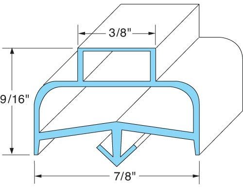 Delfield Gasket 170-1057-D & 170-1058-D