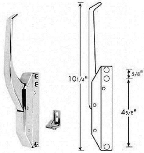 LATCH WITH STRIKE CHG KASON Standard Keil 174B 174B-000004 R35-1105-X 2830-4210