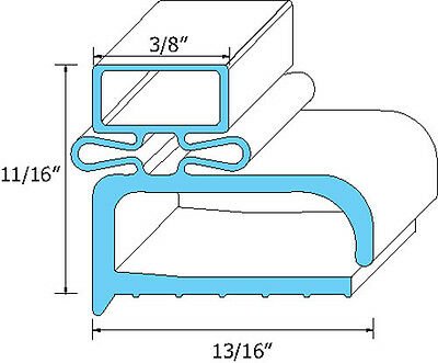 DELFIELD 1702090 1702147  REFRIGERATION GASKET 21-3/4” x 27-1/4” no. 170-2090