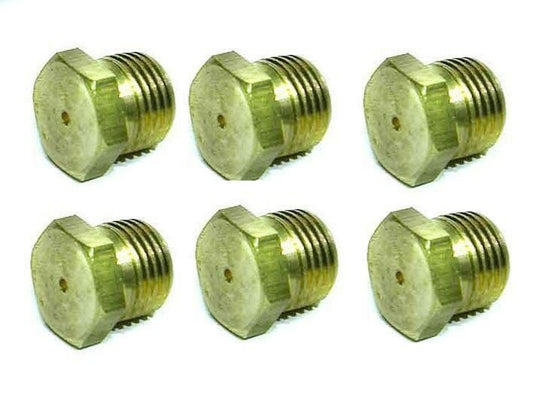 6 ORIFICE,HEX PLUG(BLANK,1/8NPT) can be drilled to size