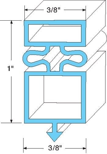 TRUE REFRIGERATION GASKET 810801 810862 for T-23 GDM-23