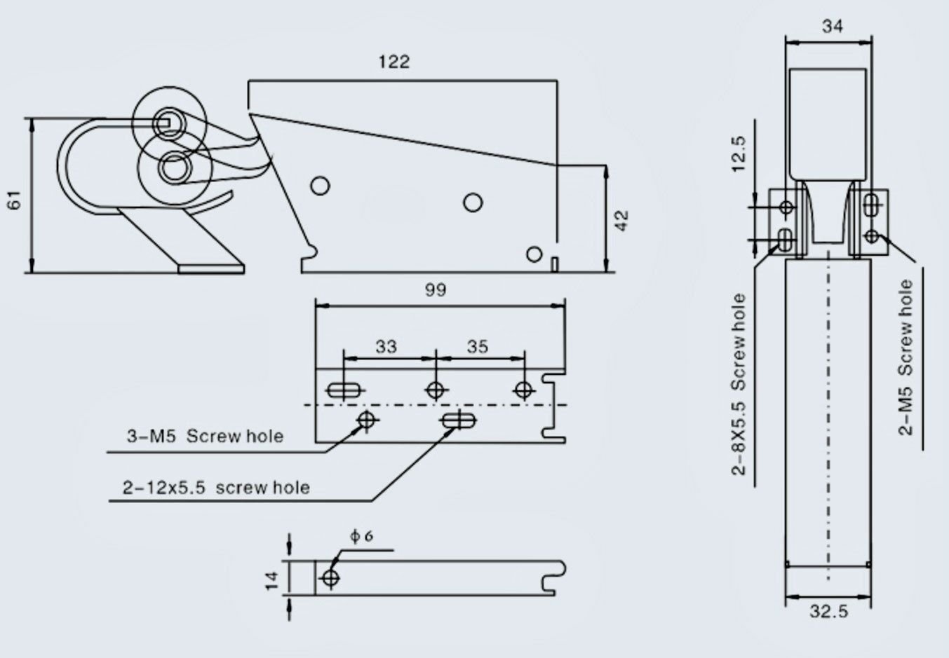 REPLACEMENT FOR  KASON® 1095 DOOR CLOSER  MECHANICAL DOOR CLOSER 1095-000013