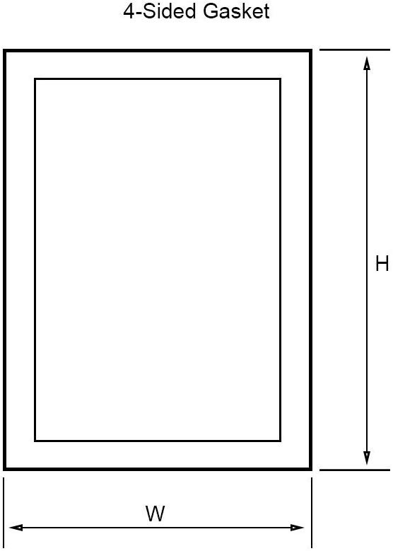 Delfield Gasket 170-1057-D & 170-1058-D