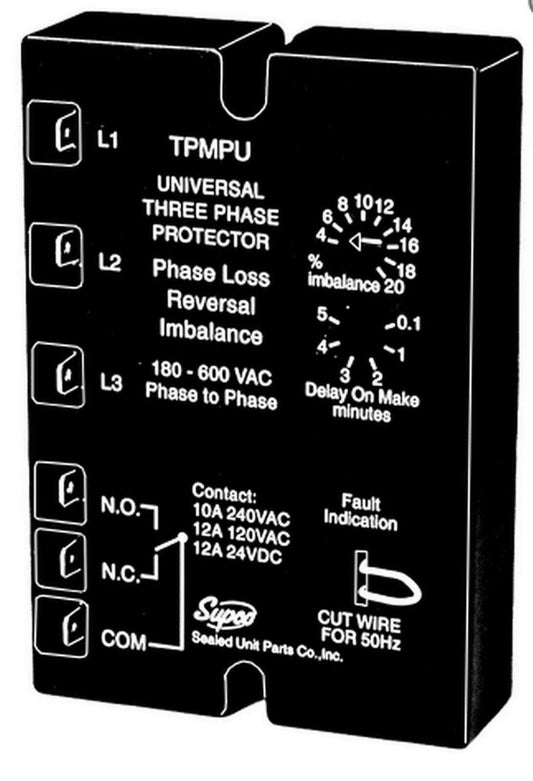 Supco TPMPU, Universal Three Phase Motor Protector