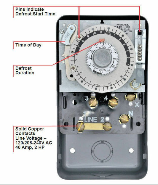 REPLACEMENT FOR PARAGON 8145-00 ELECTRO-MECHANICAL TIMER PRECISION 6145-0