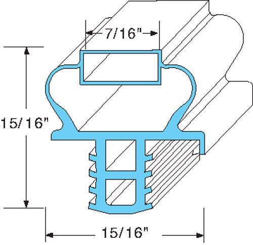 Delfield Door Gasket 170-2622  21-3/4" X 27-1/2"