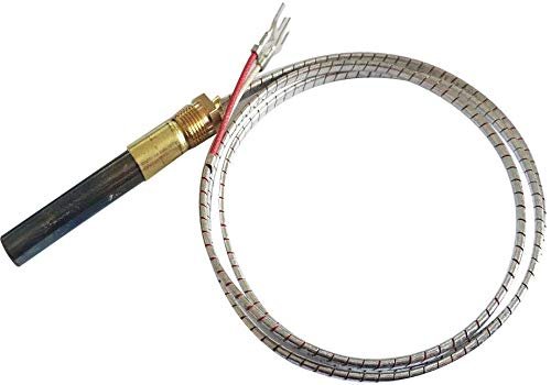 MENSI Propane Gas Fireplace 750 Millivolt Replacement Thermopile Generators (36" Aluminium Glass Fiber Wire)