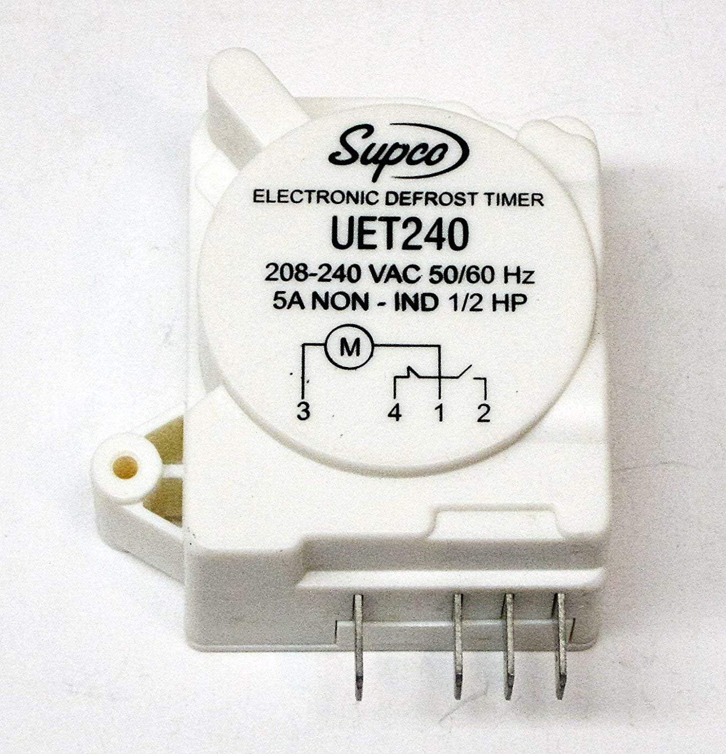 Supco UET240 Universal Adjustable Electronic Defrost Timer 240 Volt 5 Amps