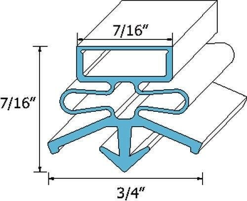 TRUE REFRIGERATION GASKET BLACK (24-3/8 X 26)  810812