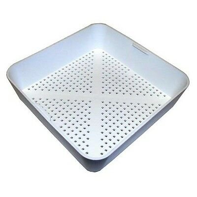 Plastic Floor Sink Basket, 8-1/2” x 8-1/2” x 2-1/2” Dishwasher safe Removable