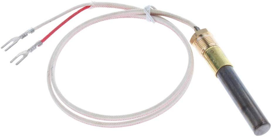 Flameer Gas Fireplace Thermopile Thermogenerator Pilot Generator Replacement, 24 Inch (2 ft) long; Easy to install