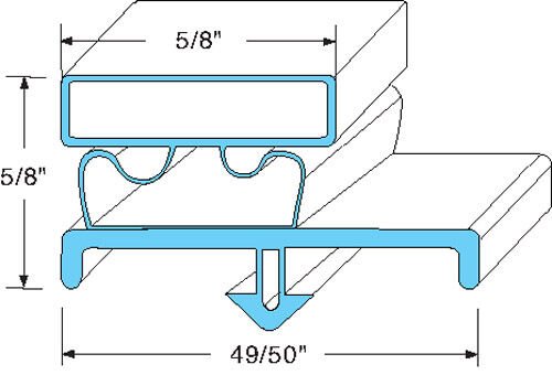 Beverage Air Door Gasket 703-963D-05   703-589C   23-1/8" X 24-1/8"