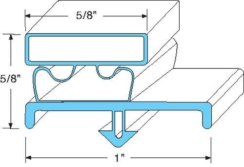 Beverage Air Door Gasket  23" X 21-1/8" fits  SUR48 WTR48 UCR48 WTF48 703-963D03