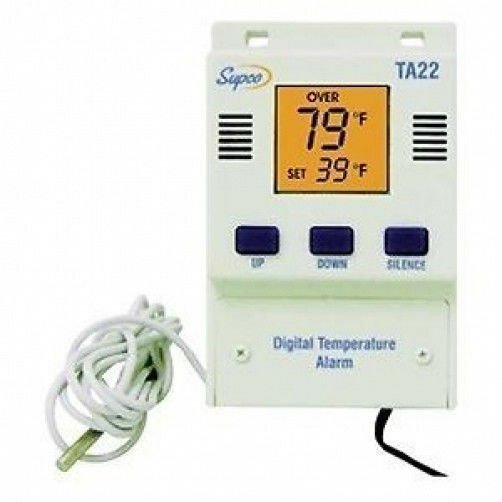 Supco TA22 Single Set Point Temperature Alarm with Digital Display, -40 to 160 D