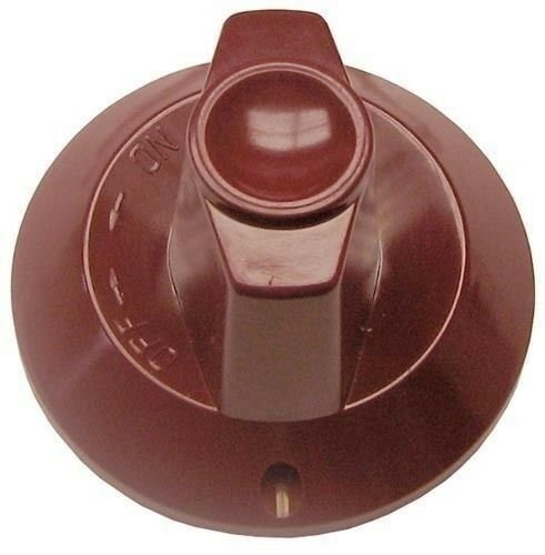 RED PLASTIC BURNER VALVE KNOB 2 1/2" dia VULCAN HART WOLF  719259-2 719259