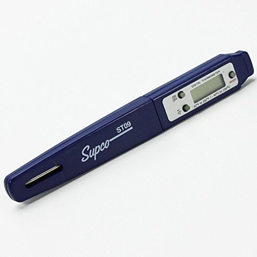 Supco ST09 Digital Pocket Thermometer, 2-1/2" Stem, -40 to 392 Degree F