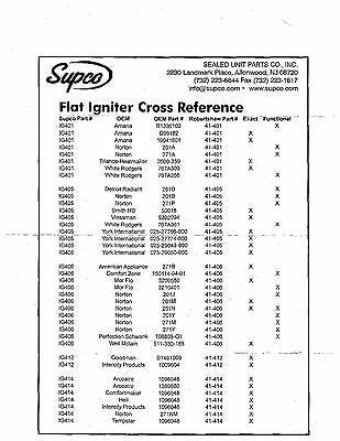 HVAC FURNACE IGNITER IG414 Robertshaw / 41-414