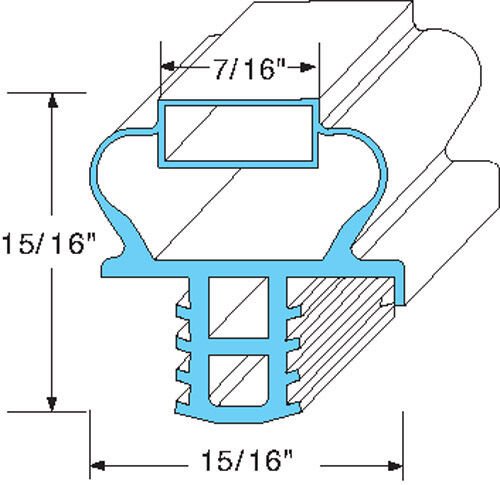 Delfield Door Gasket 170-2474 25-3/8" X 25-1/2"