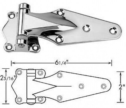 HINGE (1-1/8 OFFSET, 6-1/4LONG) 1070A 1070A00024 KASON