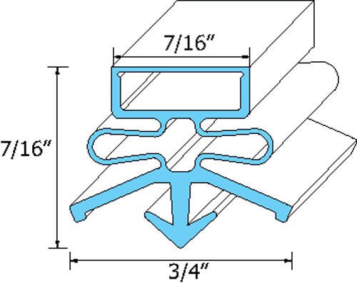 Beverage Air Door Gasket 703-372CAA 31-3/8" X 22-3/8" 703-372C