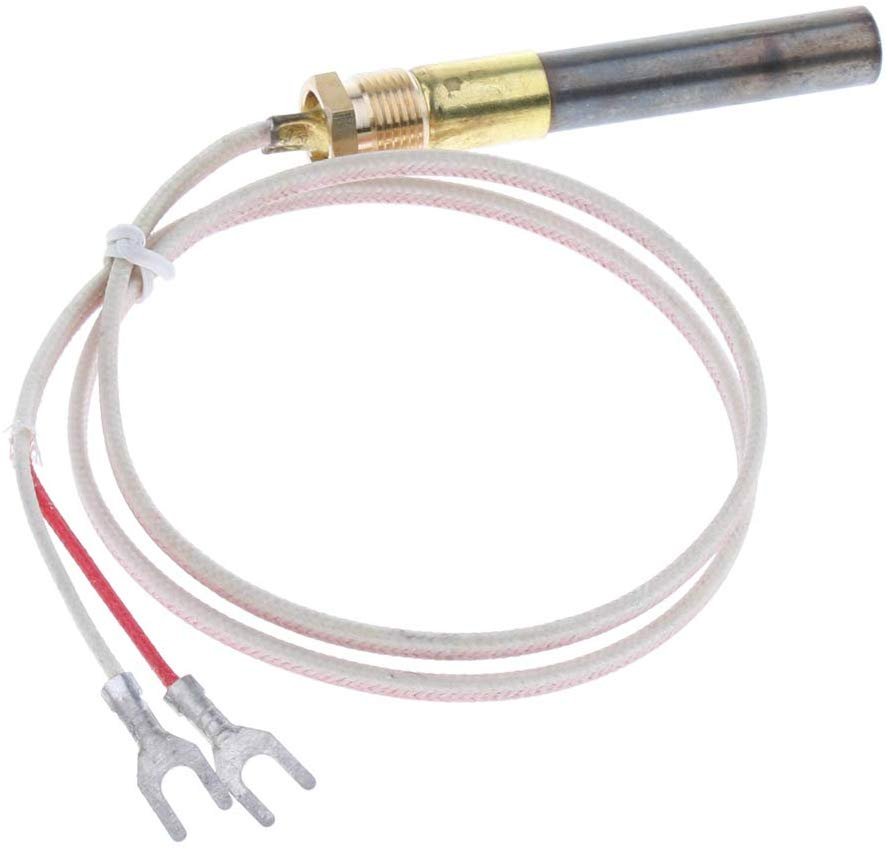 Flameer Gas Fireplace Thermopile Thermogenerator Pilot Generator Replacement, 24 Inch (2 ft) long; Easy to install