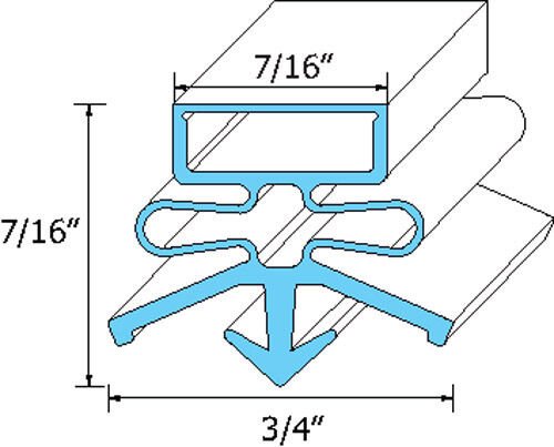 Continental Door Gasket 2-731 31-1/2" X 60-1/2"