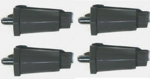 SMALL BLACK PLASTIC 4 PCS LEG (3/8-16,2-1/2H,PLST,BLK)