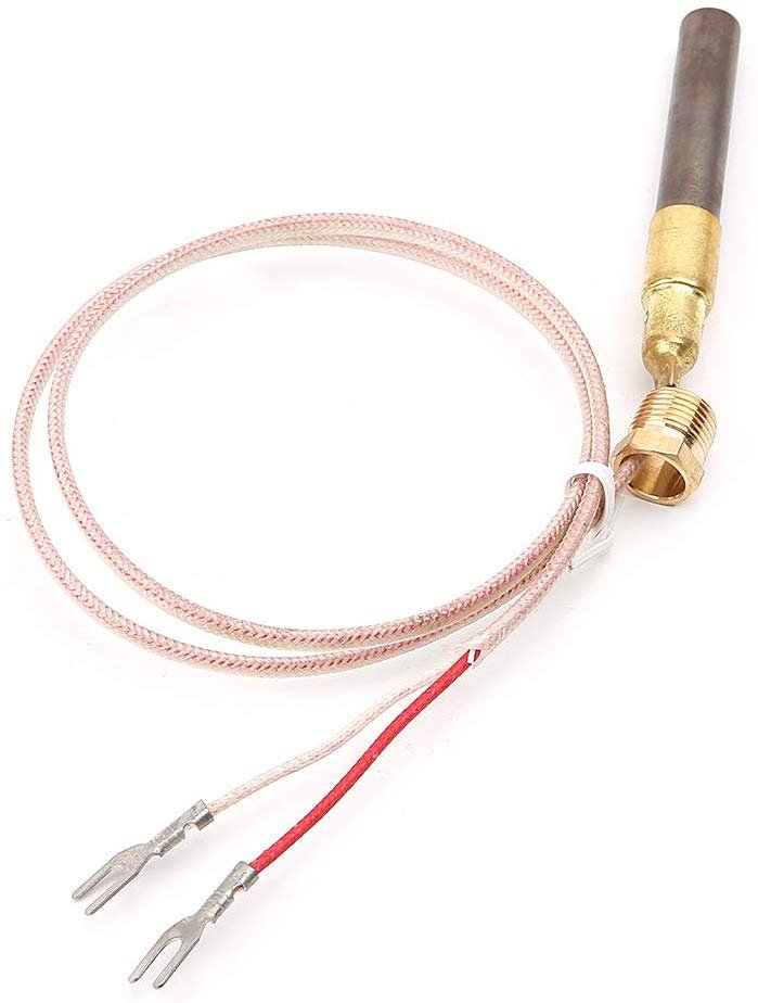 CUGHD Gas Fireplace 24" Thermocouple 750℃ Millivolt Replacement Thermopile Thermogenerator