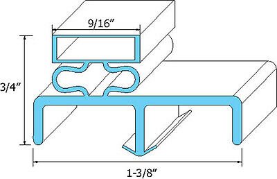 VICTORY  RAETONE REFRIGERATION GASKET 23-1/2 X 58-1/8 full door 50596902