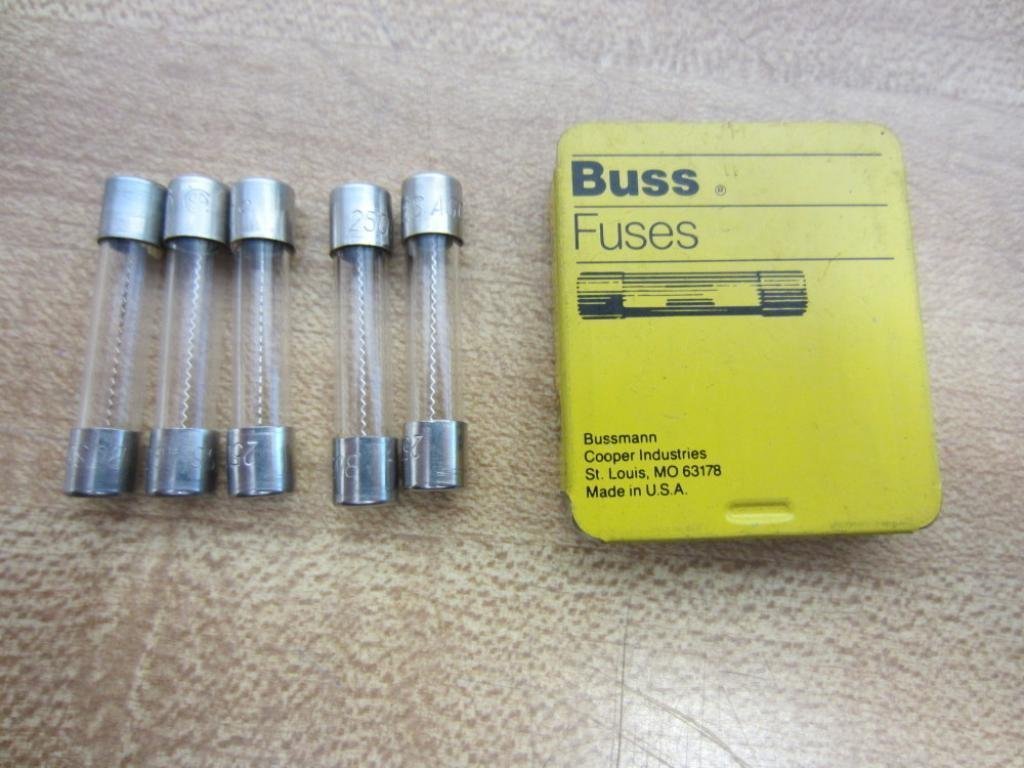 Bussmann AGC-9 AGC Series Fuse, Fast Acting, 9 Amp, 250V, Glass Tube, 1/4" x 1-1/4" (Pack of 5)