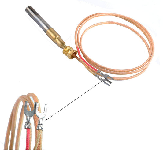 Podoy Thermocouple Firplace 1473400 Two Lead Gas for American Range 11109 AF25, AF45, AF75 PTA 11102 APW Portable Fire Pit Parts THERMOPILE 250-750 ROBERTSHAW 1950-53B