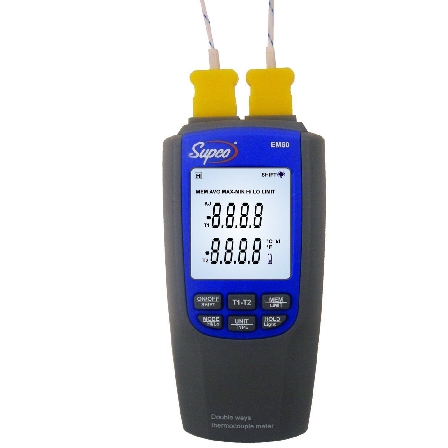 Supco EM60 Dual Differential Thermometer Enviro Meter